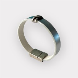 bracelet en cuir mixte création artisanale