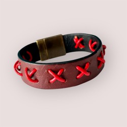 bracelet homme en cuir Pompadour