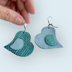 bijoux cœurs en cuir Juillac en Corrèze