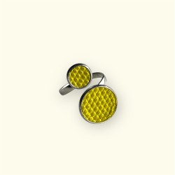BAGUE CUIR JAUNE JUILLAC