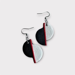 bijoux boucles d'oreilles en cuir création artisanale à Juillac en Corrèze