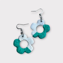 bijoux cuir fleur faits main livraison gratuite