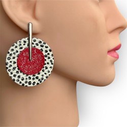 CREOLE CUIR ROUGE NOIR BLANC - PORTÉES