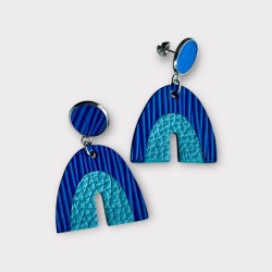 accessoires boucles d'oreilles en cuir fabriqués à Juillac en Corrèze