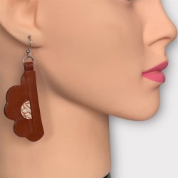 bijoux cuir Odile portées