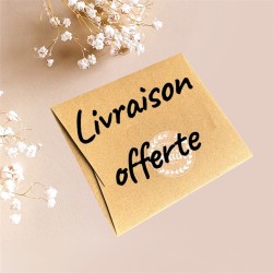 Packaging Céline avec mention livraison offerte