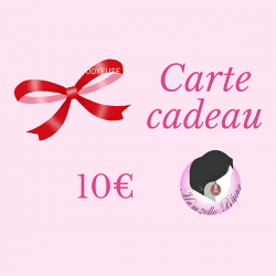 Carte cadeau avec mention dix euros