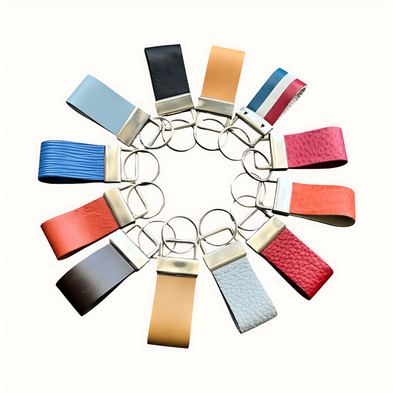 Porte-clés en cuir différents coloris